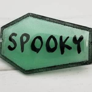 Resin Coffin Shaped Hairclip