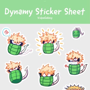 Hoja de pegatinas Dynamy