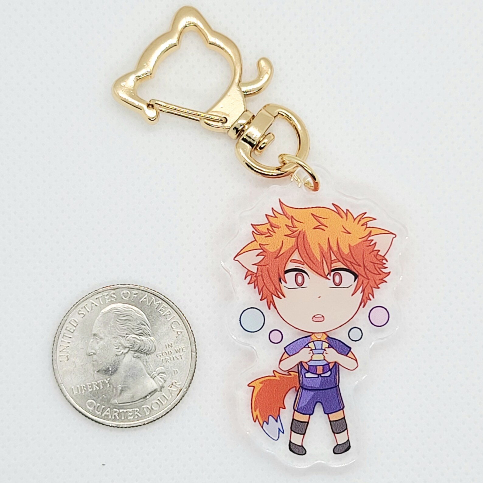 Haikyuu Acrylic Charms Hinata Kageyama Anime Keychains 2 | Etsy