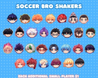 Custom Openable Soccer Bro Shaker Charms