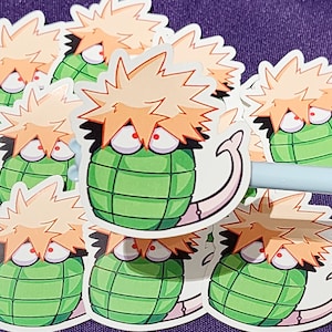 Puede incluir: Un conjunto de ocho pegatinas de dibujos animados verdes y blancas con un personaje con el pelo rubio de punta y un caparazón verde. El personaje tiene ojos grandes y una expresión de sorpresa.