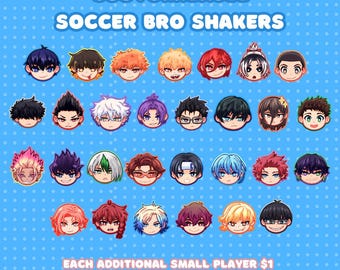 Additional Soccer Bro Shaker Pieces
