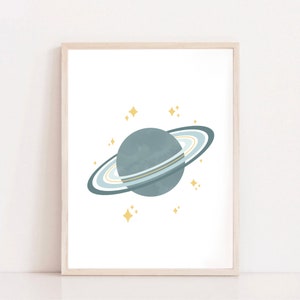 Saturn - Digital Download Art Print