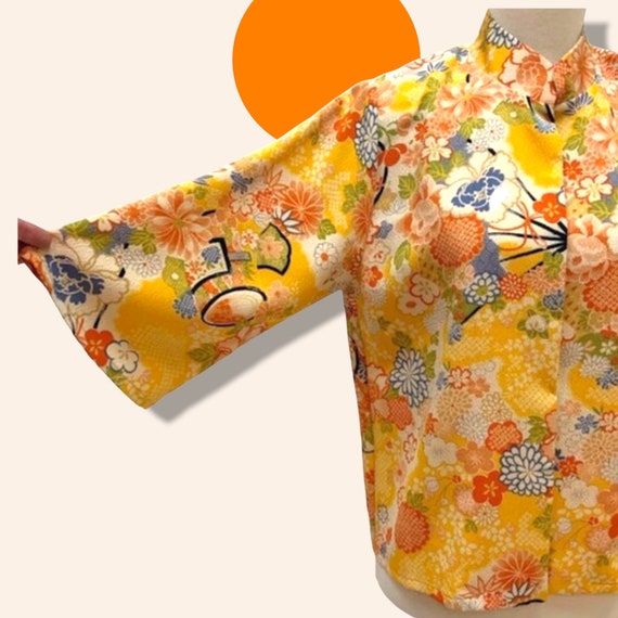 Asian Jacket shacket blouse Sachiko / OOAK Asian … - image 1