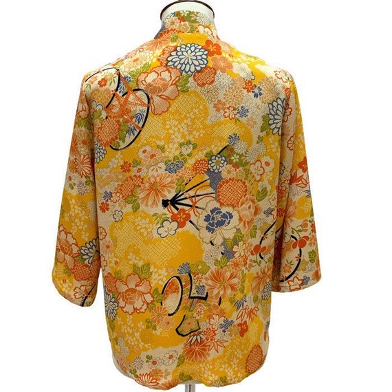 Asian Jacket shacket blouse Sachiko / OOAK Asian … - image 6