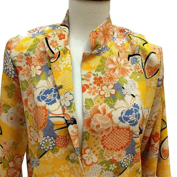 Asian Jacket shacket blouse Sachiko / OOAK Asian … - image 4