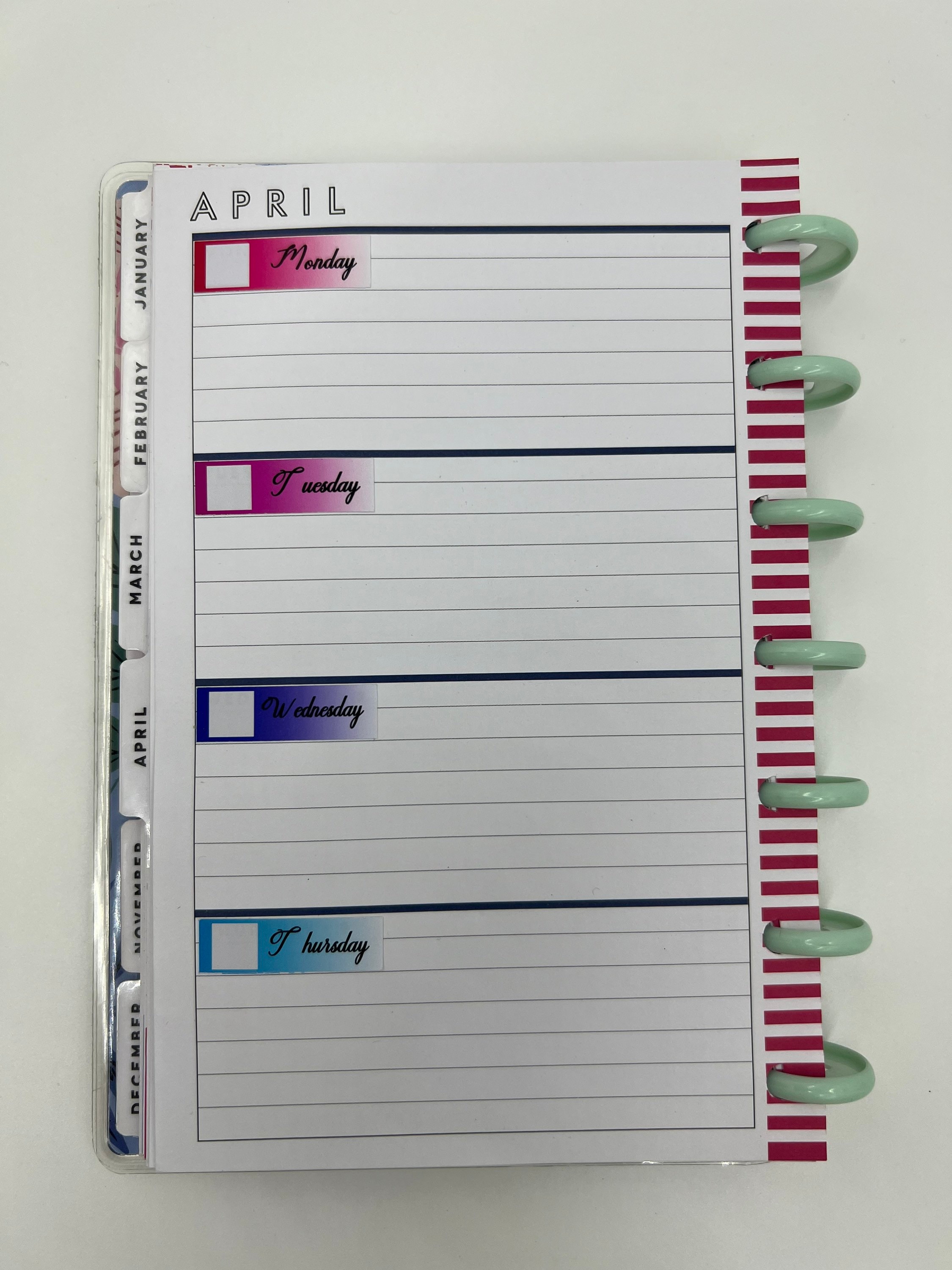 Mini Happy Planner Date Stickers: Days of the Week Covers - Etsy