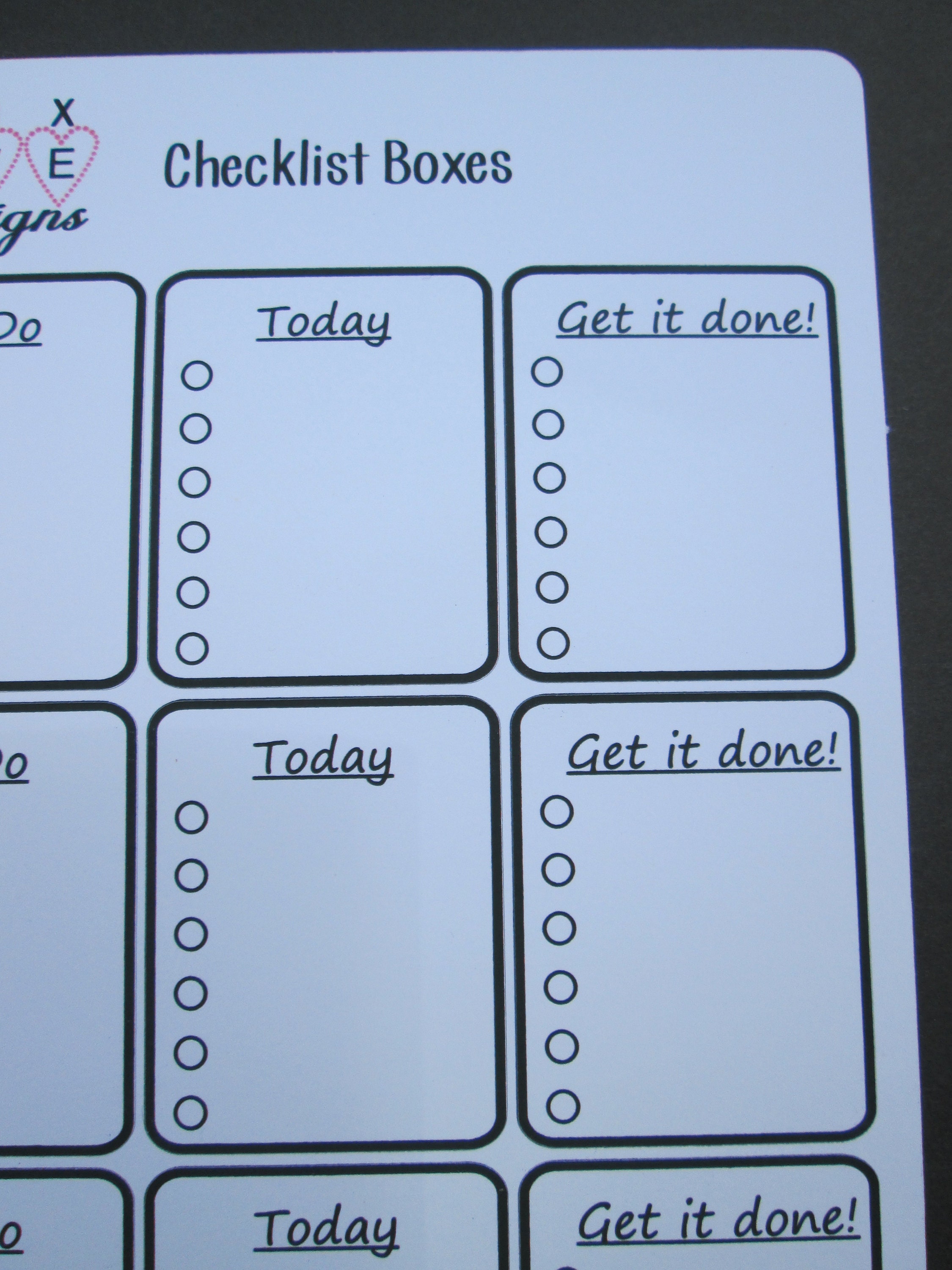 Checklist Journalier Checklist Box Stickers: Planner, Journal, and Task Organizer - Etsy