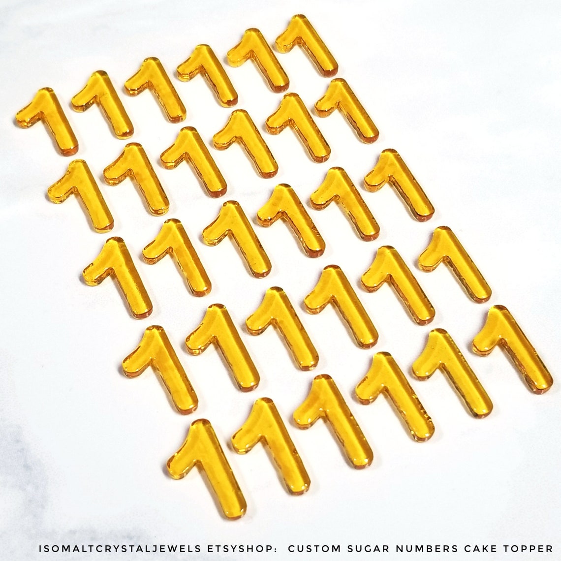 30 Edible Sugar Numbers Custom Choice Numbers Any Etsy