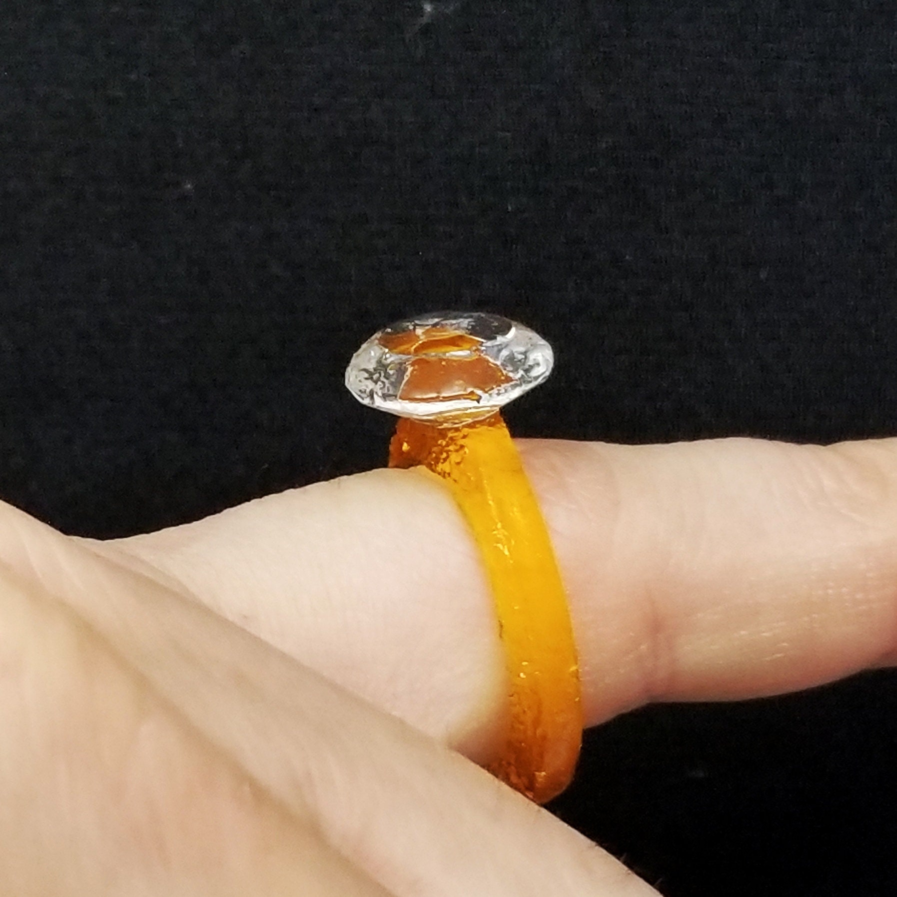 6 Edible Diamond Rings Sugar Diamond Ring Real size sugar Etsy