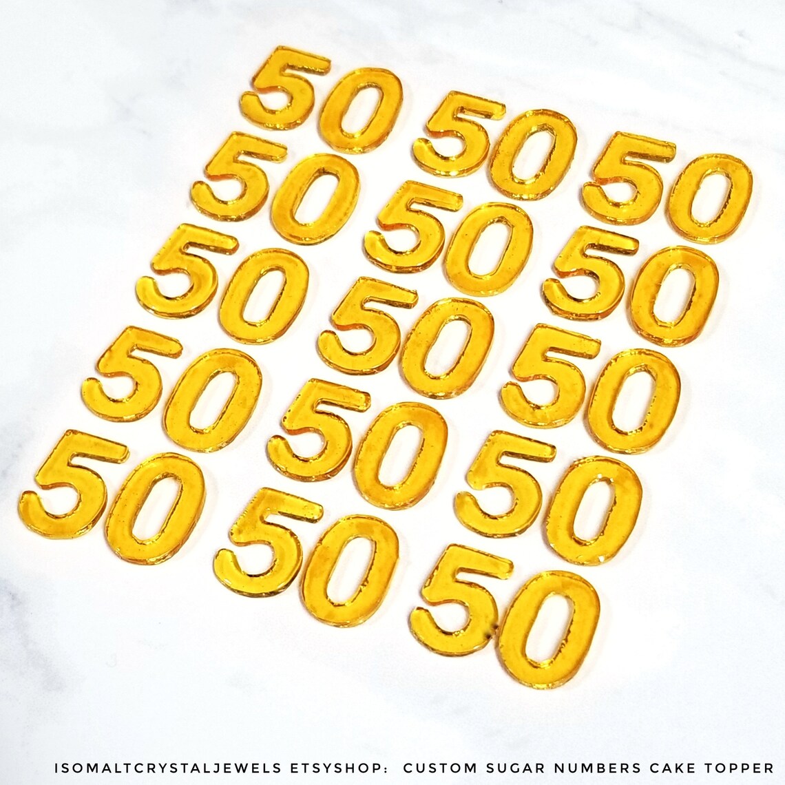 30 edible sugar numbers Custom choice numbers any Etsy