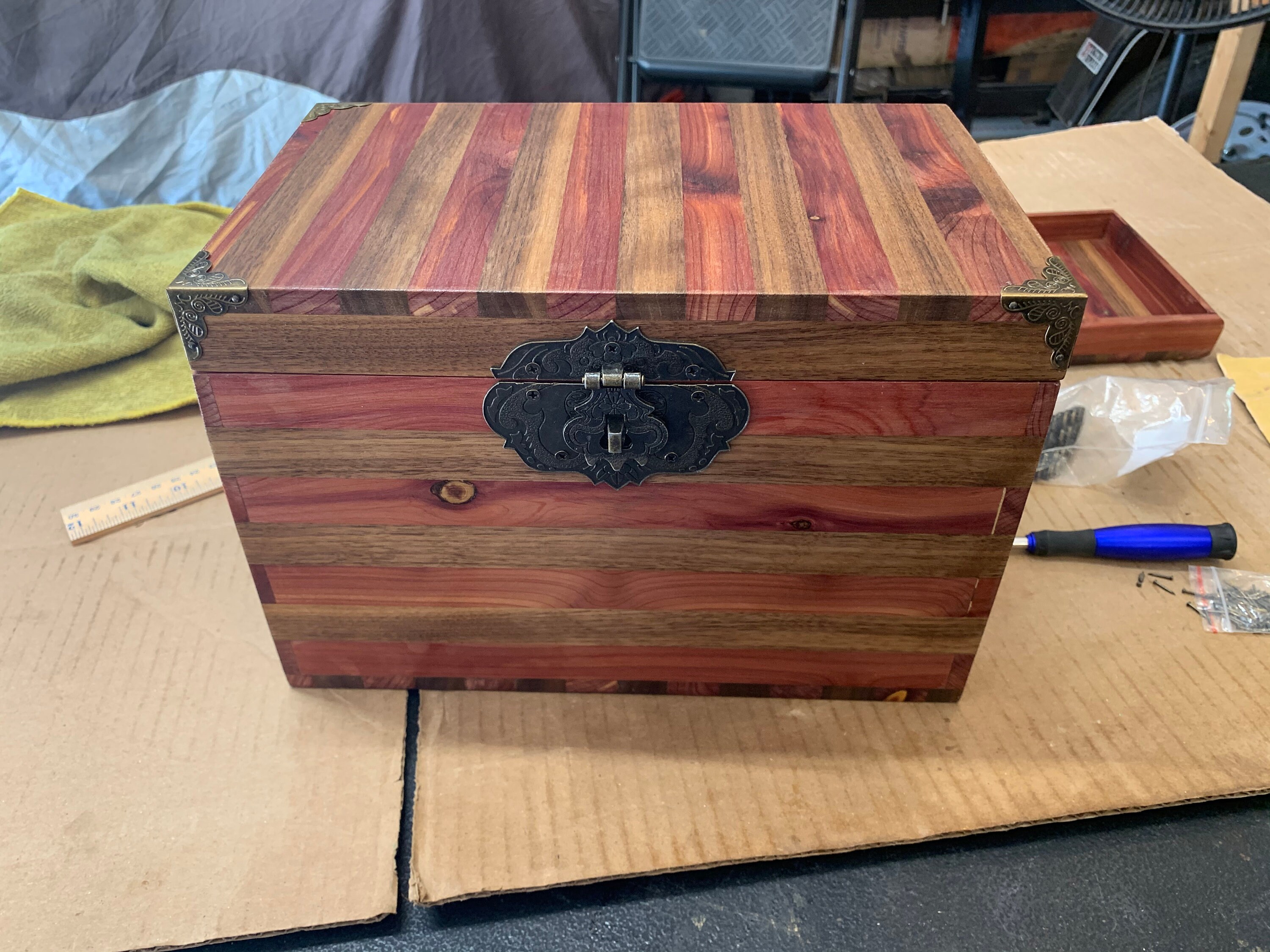 Walnut and Cedar Chest Etsy