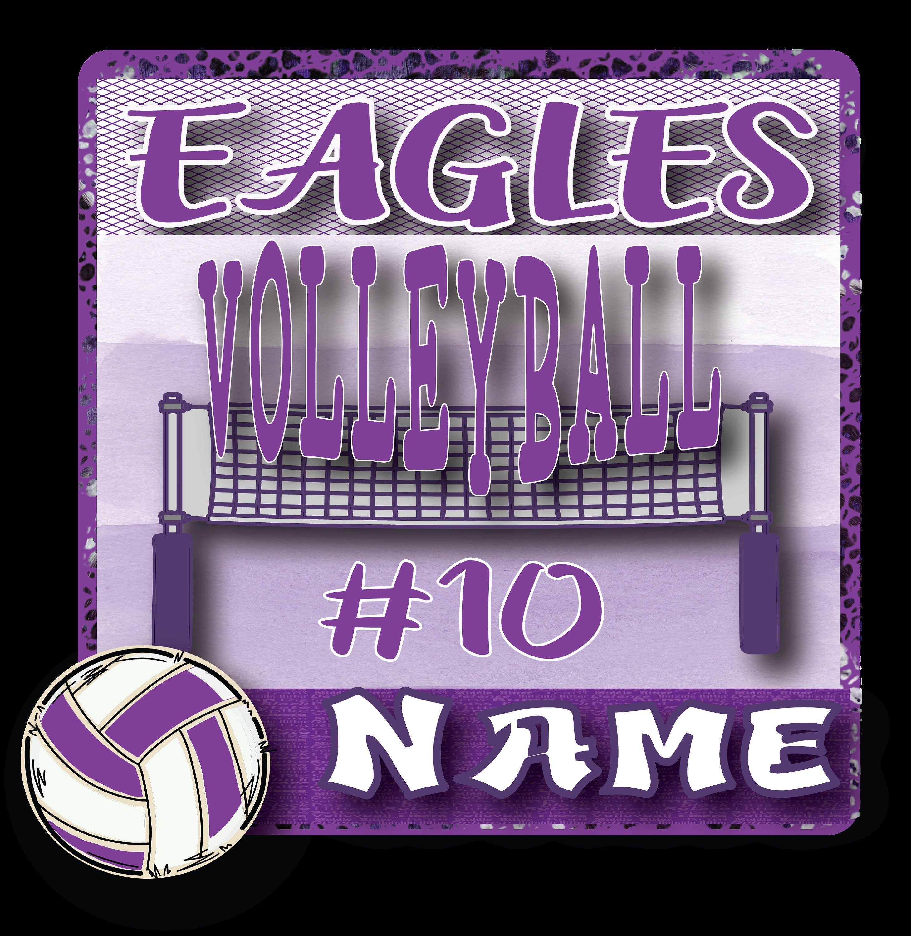 JB Print Magnet Volleyball Is My Life Vinyl Decal Sticker Car...