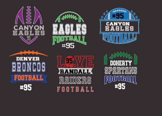 Football car decals | Etsy