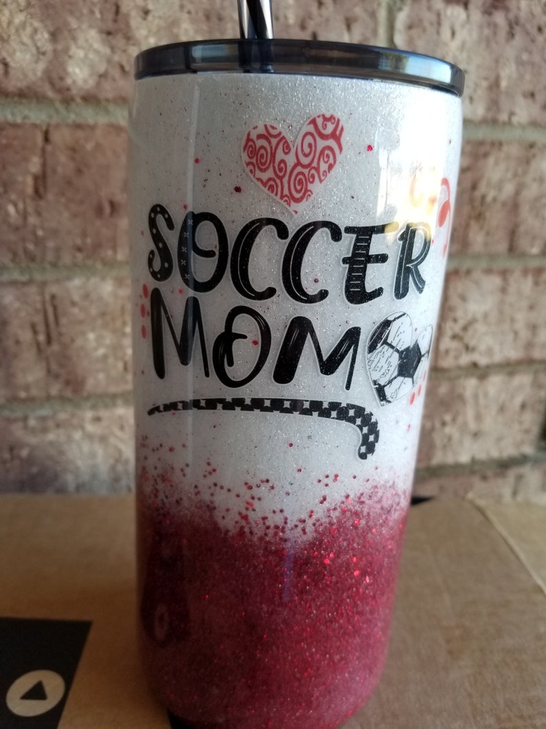 Soccer Mom Glitter Tumbler | Etsy