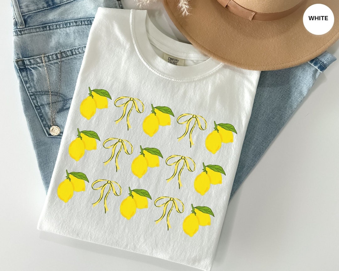 Retro Lemon Shirt, Gardening Plant Crewneck, Lemon Tshirt, Gift Lemon ...