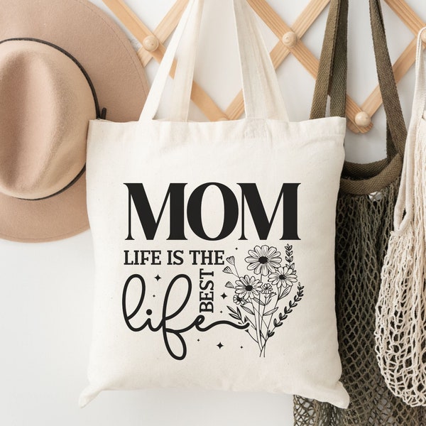 Mom Totebag for MothersDay, Gifted Bag for Mom, Canvas Totebag, Women Totebag, Gifted for-Her, NewMom Gift, Shoulder Totebag, Totebag Gift