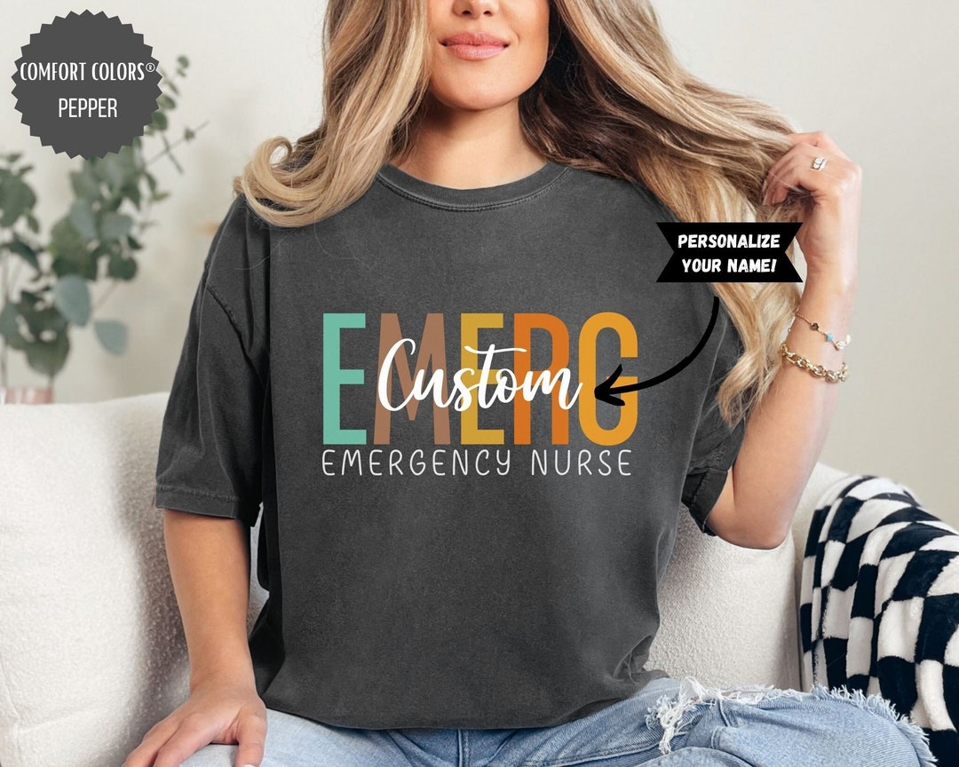 Custom Emergency Room Nursing Shirt, Emergency Nurse Shirt, Emergency ...