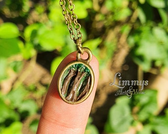 Forest chain, miniature forest, fantasy jewelry, magic forest, mini pendant, natural jewelry, unique