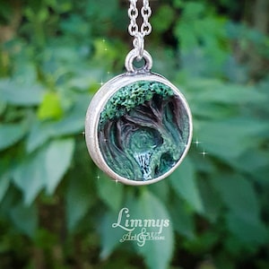 Forest necklace, small forest, fantasy jewelry, magic forest, mini necklace pendant, nature jewelry, unique