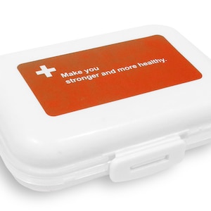 Compacte reisgenoot Pill Organizer - Double Locking 8 Compartimenten Luchtdichte Pill Case Organizer