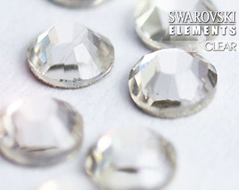 スワロフスキー（フラットバック）ノンホットフィックスクリア