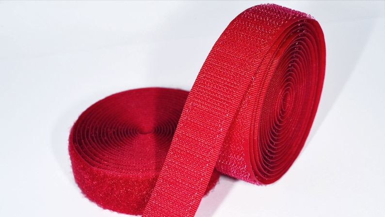 absolute-magic.com - 20mm Wide Sewn-On Hook & Loop Tapes (1 Metre+ min) Non-Adhesive Backing (in 6 other Colours) FREE SHIPPING