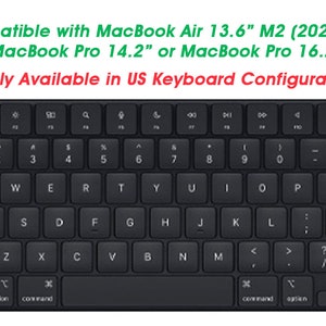 absolute-magic.com -VALUE DOUBLE-Pack MacBook Air 13.6" M2 (2022) or Double-Pack MacBook Pro 14.2"/16.2" Keyboard Cover Guard/Skin Protector (US Keyboard Only)