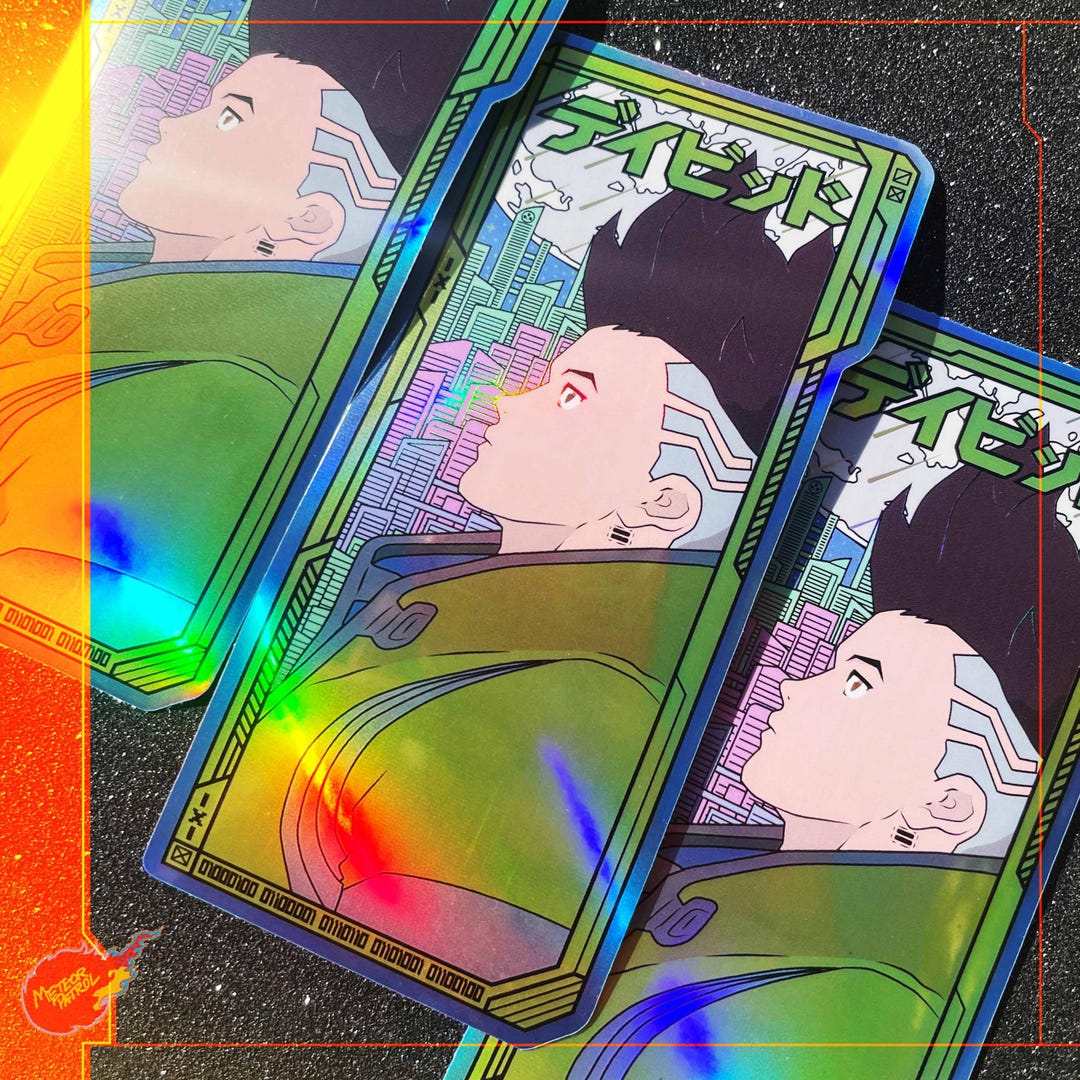 Edgerunners David Holographic Sticker! - Etsy