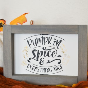 Pumpkin Spice Sign, Fall Decor, Tiered Tray Decor, Hello Fall, Fall Love, Autumn Decor