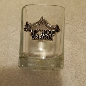 2oz Mt Hood Oregon Shotglass LASER 2oz Mt Hood Oregon Shotglass LASER