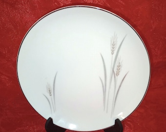 4 Vintage Platinum Wheat Fine China Bread and Butter/Salad Plates