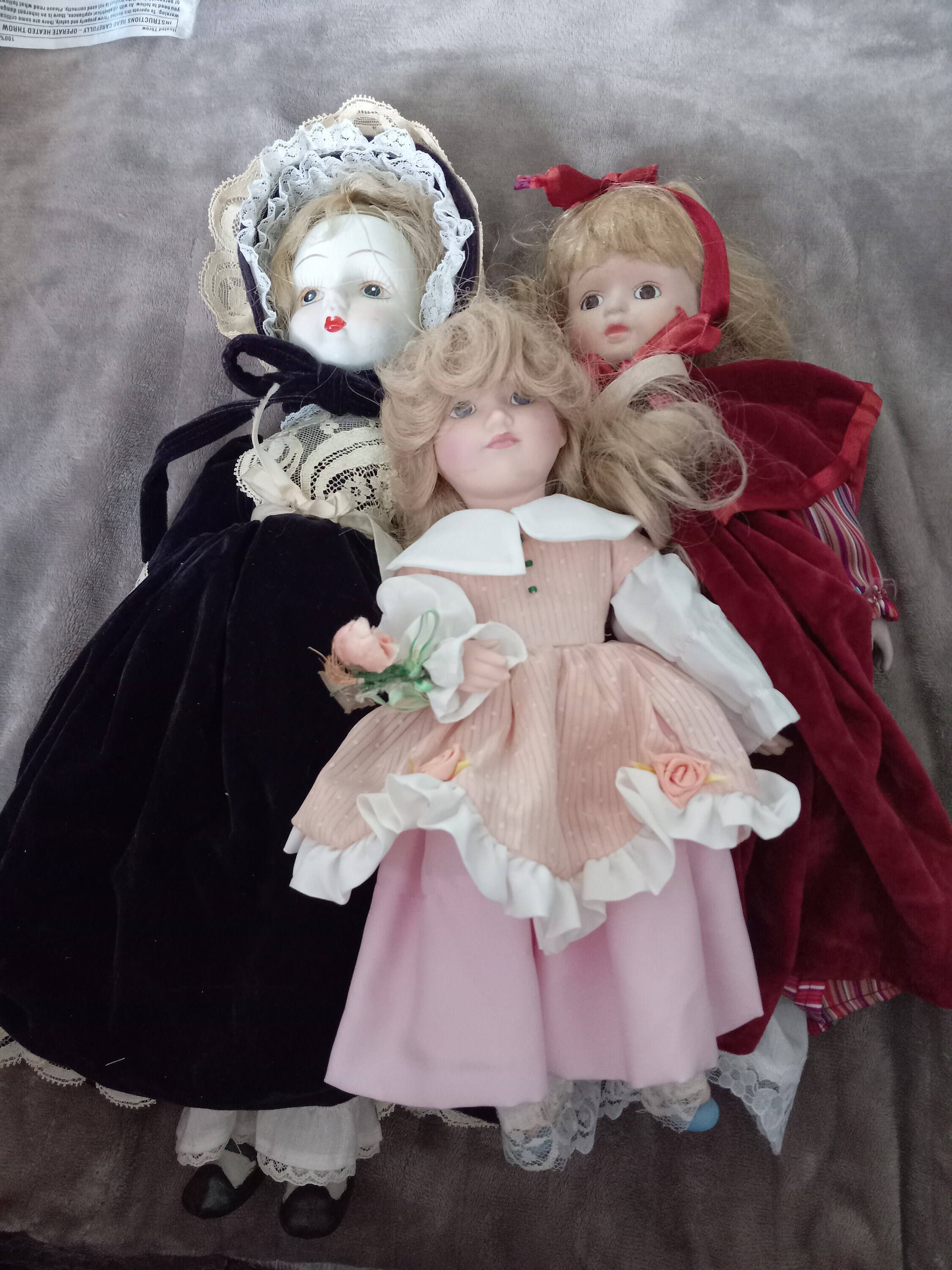 3 Vintage Porcelain Dolls 13, 15, 18 Inches - Etsy