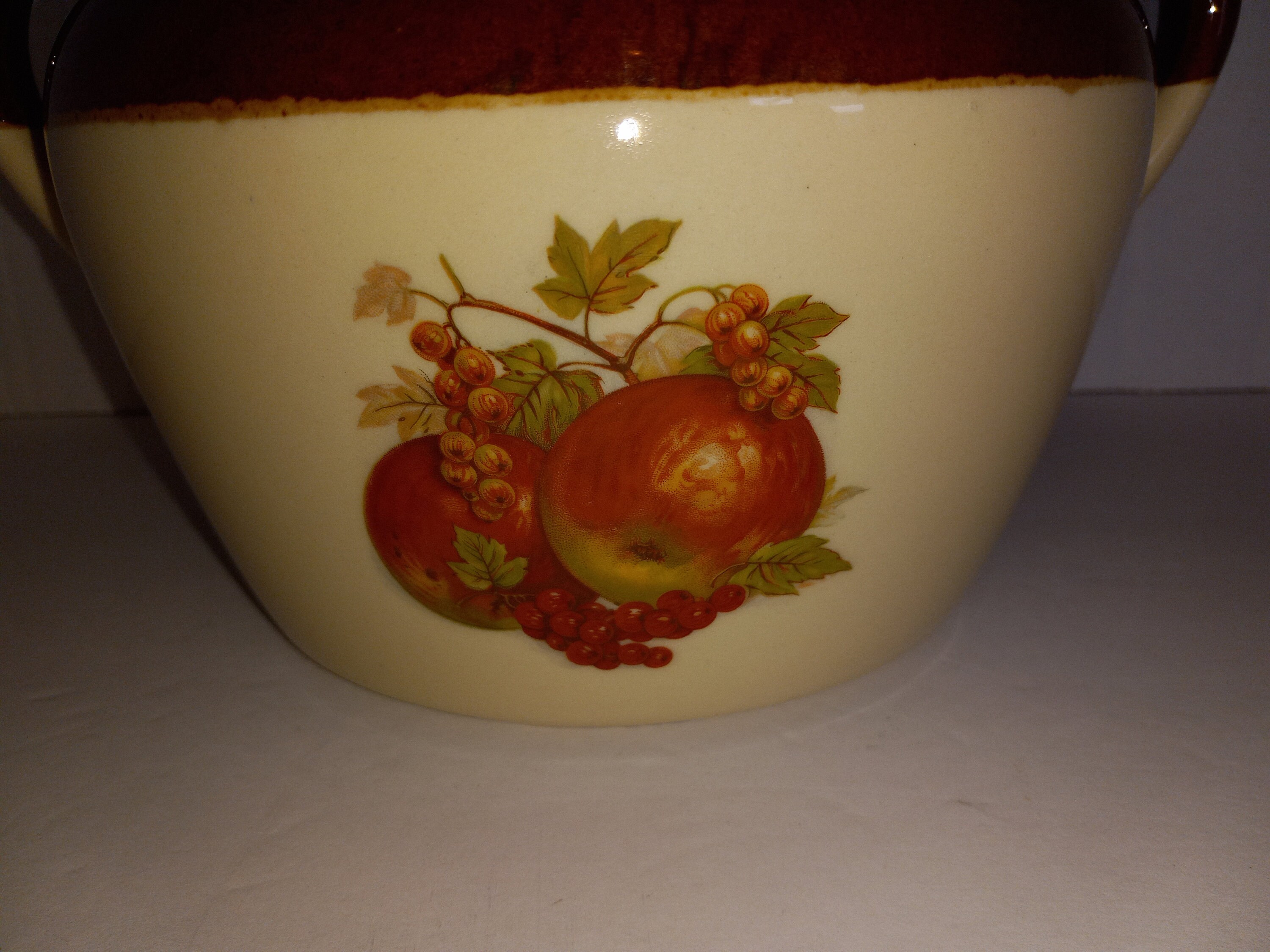くぅ　　　　　　　　　　　　　　　　　　　　　【Vintage】McCoy Vintage Mccoy #342 Large Stoneware Pottery Bean Crock With
