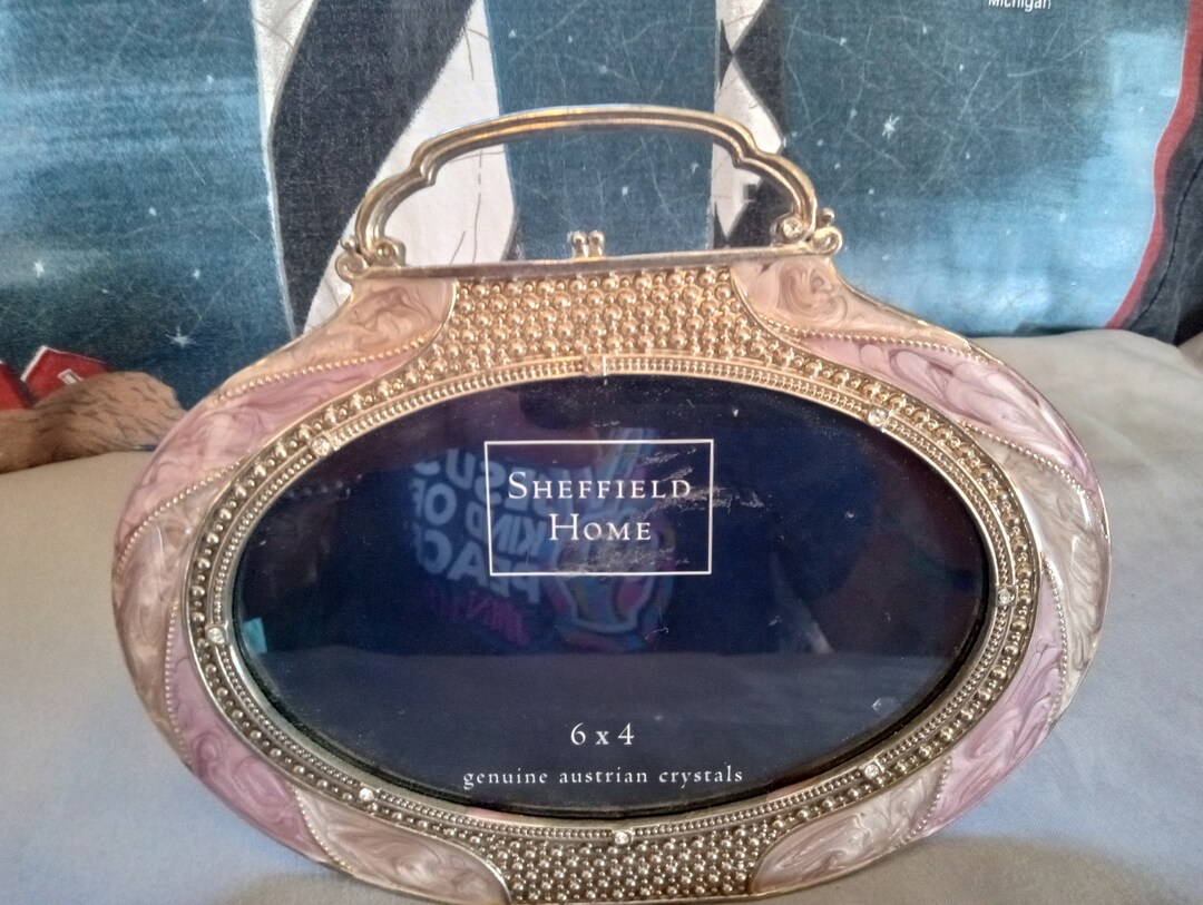 Vintage 64 Sheffield Home Picture Frame With Genuine Austrian Crystal