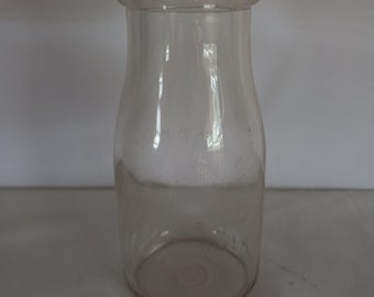Vintage 1940s Half Pint Milk Bottle Sealed in Pa.
