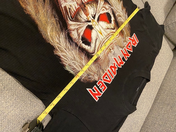 Vintage Iron Maiden 1997 Eddie Middle Finger tee … - image 3