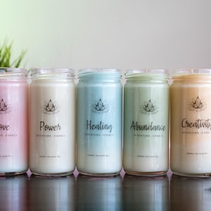 Hidden Crystal Intention Candle - Love, Healing, Abundance, Power