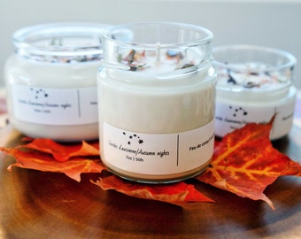 chandelle de soya soy candle candle natural candle chandelle Into the Woods soy candle handpoured candle 7oz candle bougie faitmain