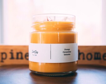 chandelle de soya soy candle candle natural candle chandelle Into the Woods soy candle handpoured candle 7oz candle bougie faitmain