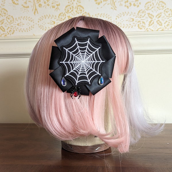 Spiderweb Rosette KC Lolita Accessory