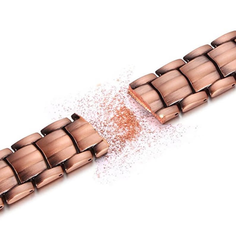 Largest Pure Copper magnetic bracelet for men arthritis pain relief 60 magnets for balance energy strength stress