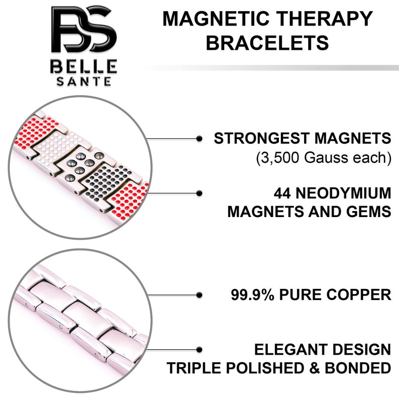 Gorgeous Magnetic bracelet Arthritis Pain Relief Balance Energy Stress Anxiety Relief Gift for him Christmas