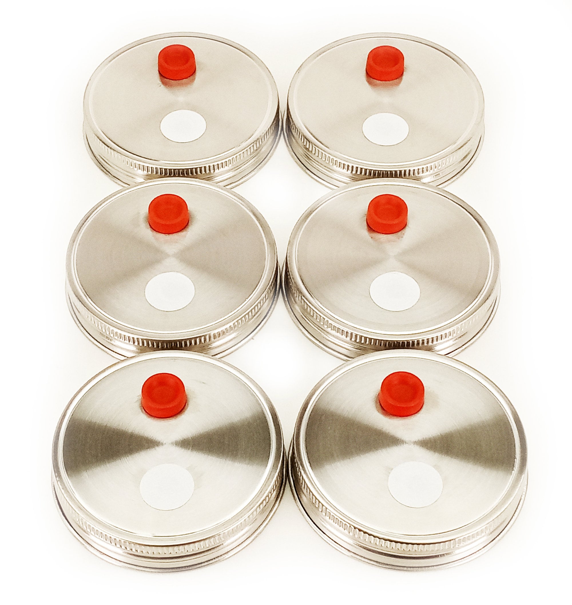 6 Pack Stainless Steel Mushroom Mason Jar Lids for Grain Spawn Etsy