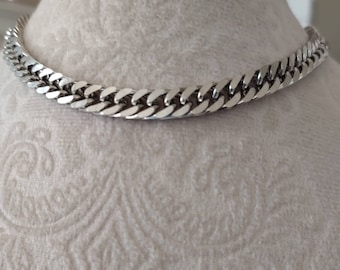 Chunky Stainless Steel Chain Necklace: Unisex Statement Jewelry