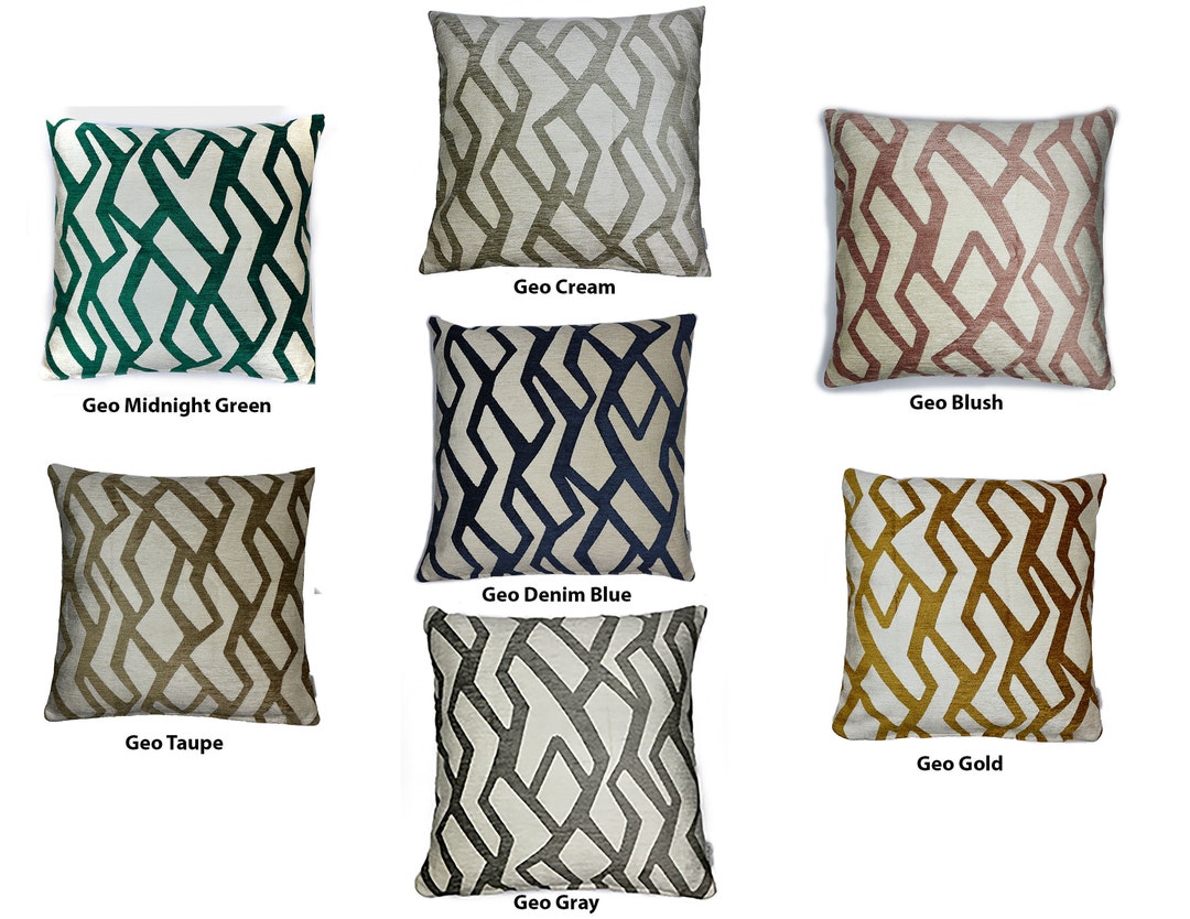 Geometric Design Pillow Covers Decorative Pillow Covers Etsy