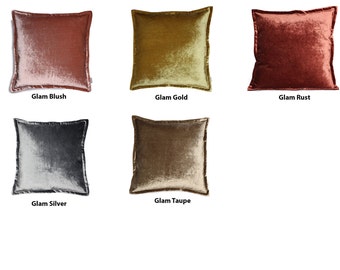 Velvet Pillow Covers, Decorative Throw Pillow Covers, Pillows, Cushion Case, 18x18, 12x24, 20x20, 24x24 Size