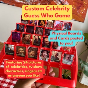 guessing game guess who board game personalised