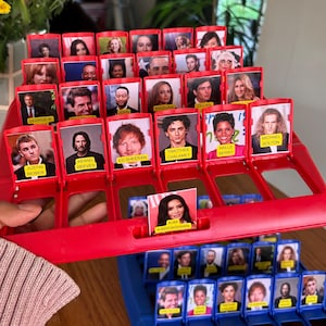 Custom Celebrity Guess Who Board Game: Personalized Game Night