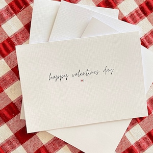 Valentines Day Card Personalised Custom Message Printed A6 200gsm Card Valentines Day Gift for him or her Romantic Gift Valentines Day